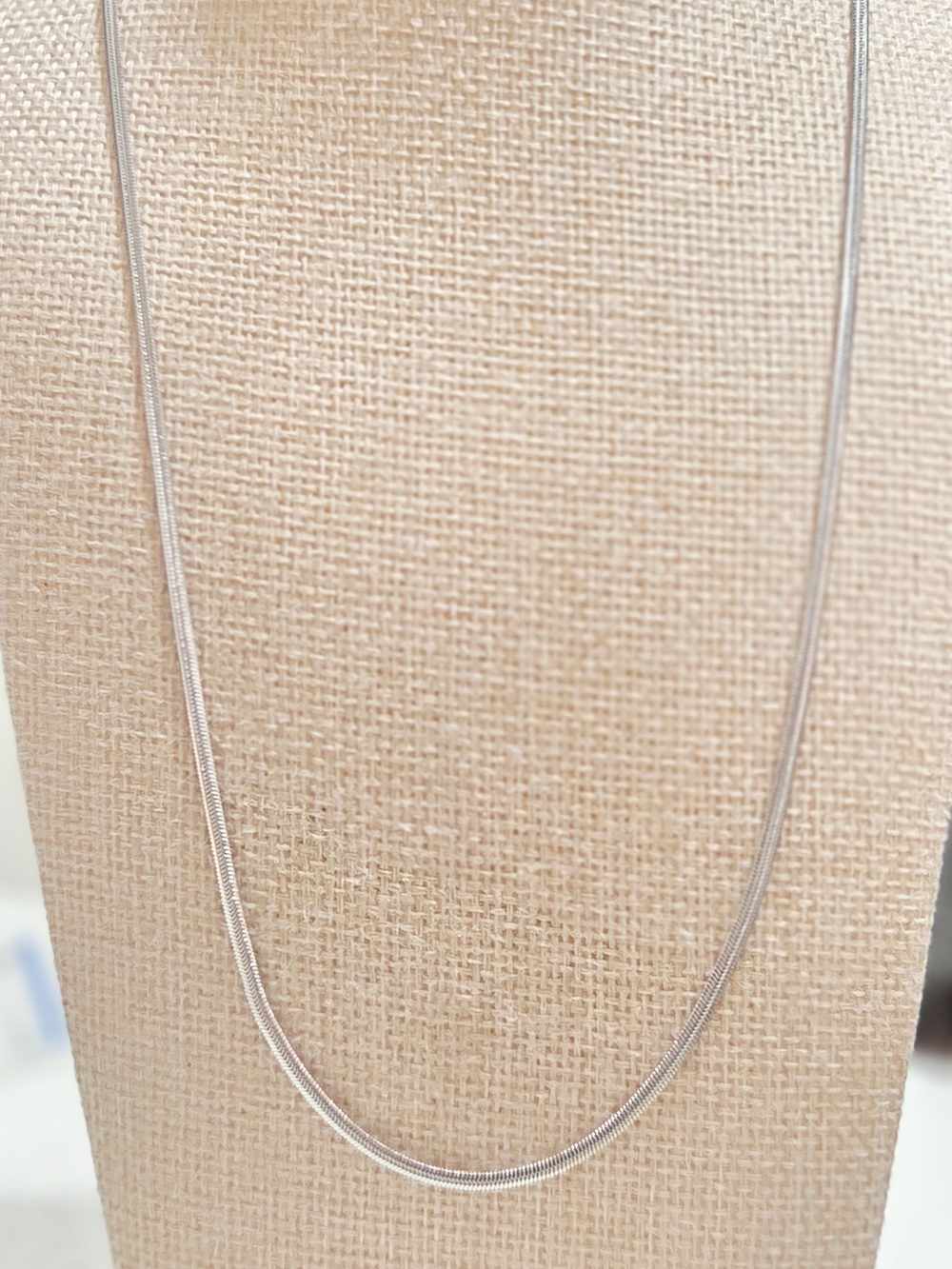 Classic Silver Snake Chain Necklace